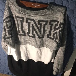 PINK 3 block long sleeve shirt size xs